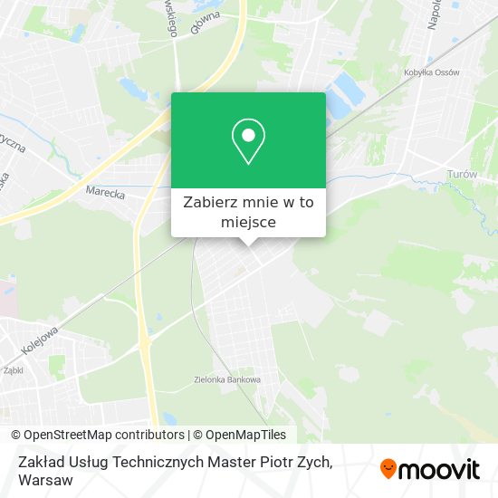 Mapa Zakład Usług Technicznych Master Piotr Zych