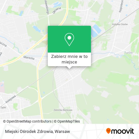 Mapa Miejski Ośrodek Zdrowia