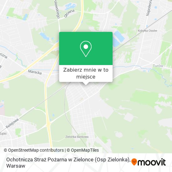 Mapa Ochotnicza Straż Pożarna w Zielonce (Osp Zielonka)