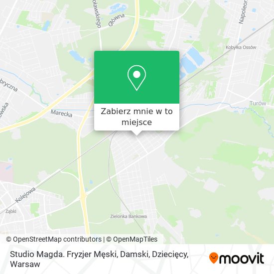 Mapa Studio Magda. Fryzjer Męski, Damski, Dziecięcy