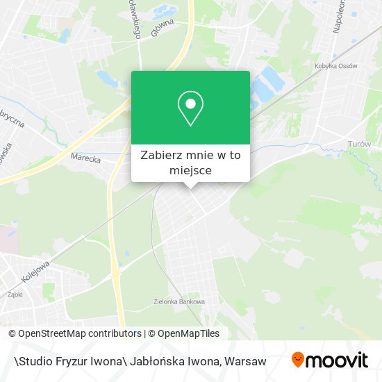 Mapa \Studio Fryzur Iwona\ Jabłońska Iwona