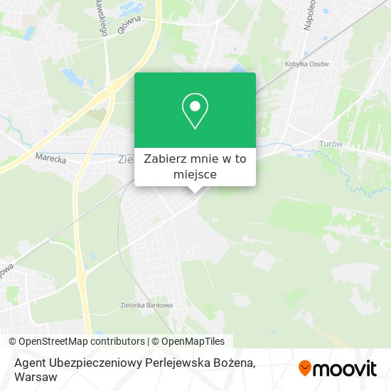 Mapa Agent Ubezpieczeniowy Perlejewska Bożena