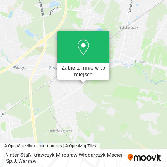 Mapa \Inter-Stal\ Krawczyk Mirosław Włodarczyk Maciej Sp.J