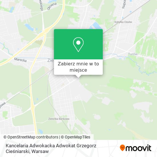 Mapa Kancelaria Adwokacka Adwokat Grzegorz Cieśniarski