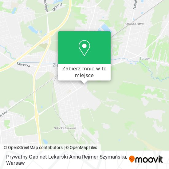 Mapa Prywatny Gabinet Lekarski Anna Rejmer Szymańska