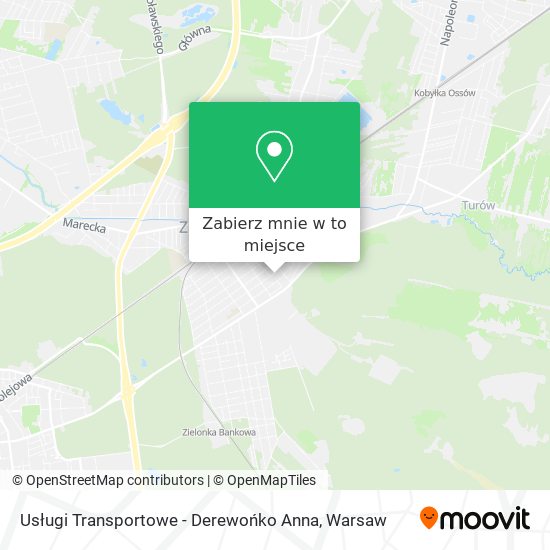 Mapa Usługi Transportowe - Derewońko Anna