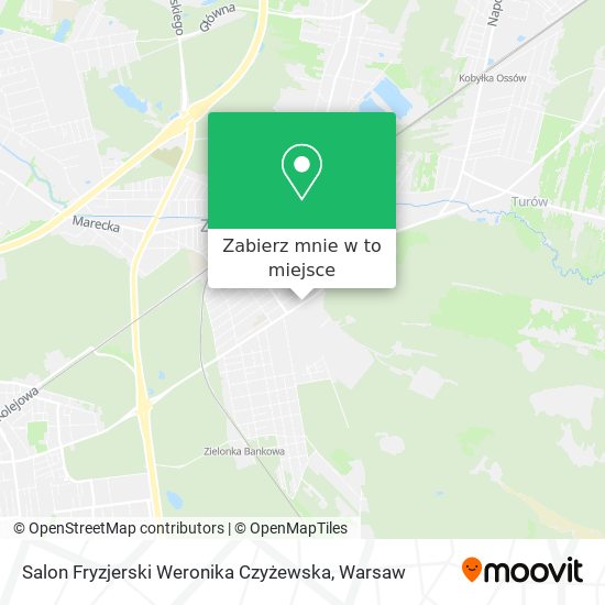 Mapa Salon Fryzjerski Weronika Czyżewska