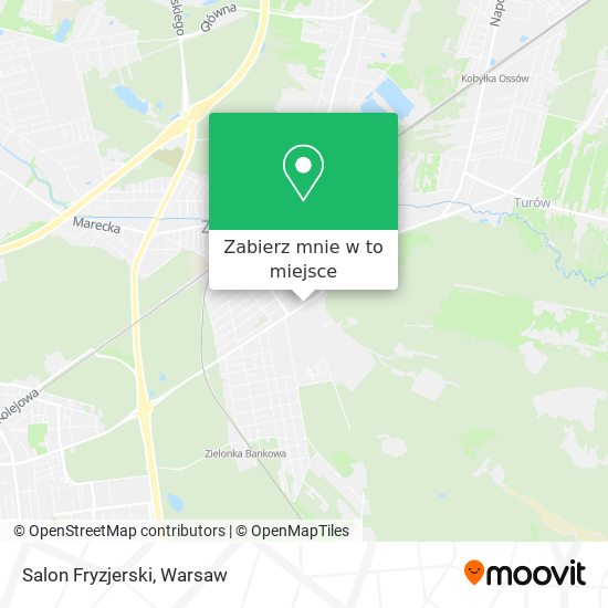 Mapa Salon Fryzjerski