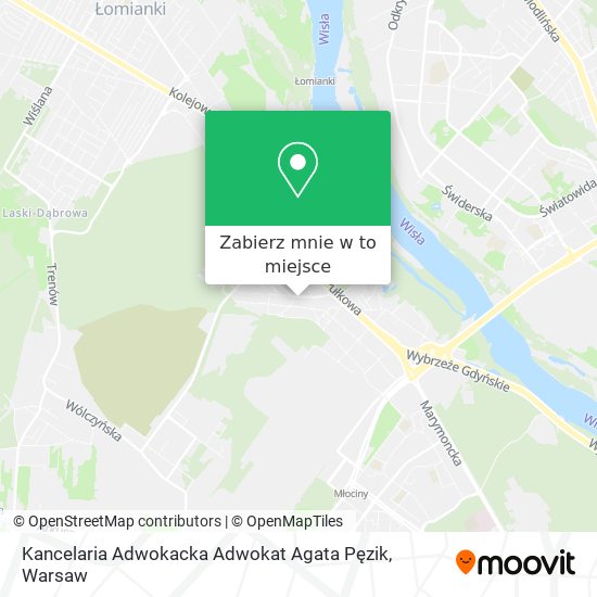 Mapa Kancelaria Adwokacka Adwokat Agata Pęzik