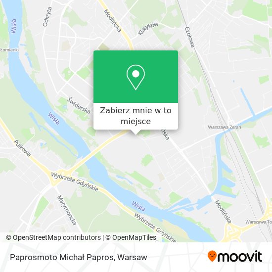 Mapa Paprosmoto Michał Papros