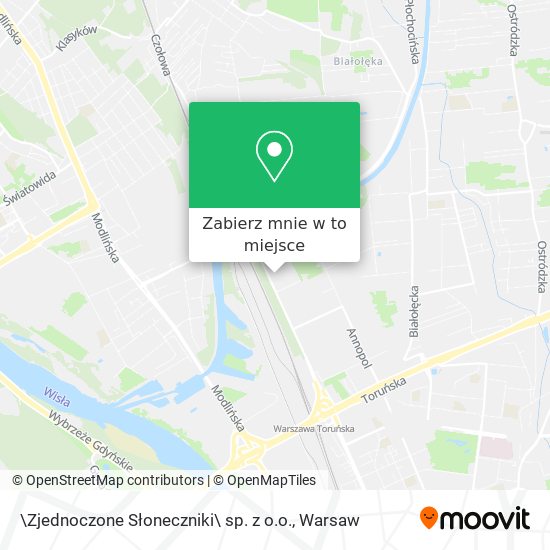 Mapa \Zjednoczone Słoneczniki\ sp. z o.o.