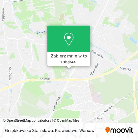 Mapa Grzębkowska Stanisława. Krawiectwo