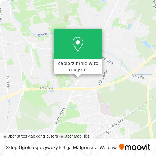 Mapa Sklep Ogólnospożywczy Feliga Małgorzata