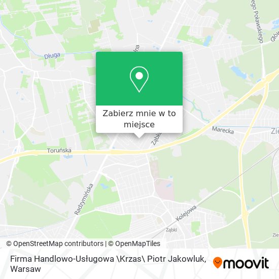 Mapa Firma Handlowo-Usługowa \Krzas\ Piotr Jakowluk