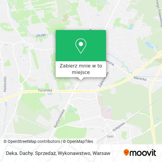 Mapa Deka. Dachy. Sprzedaż, Wykonawstwo