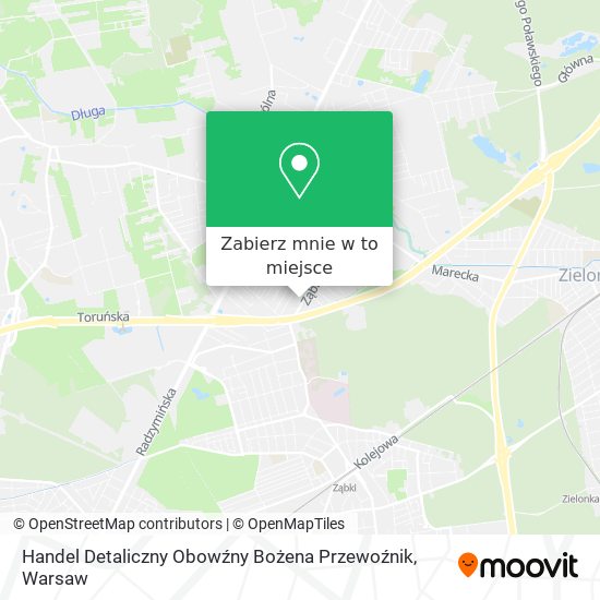 Mapa Handel Detaliczny Obowźny Bożena Przewoźnik