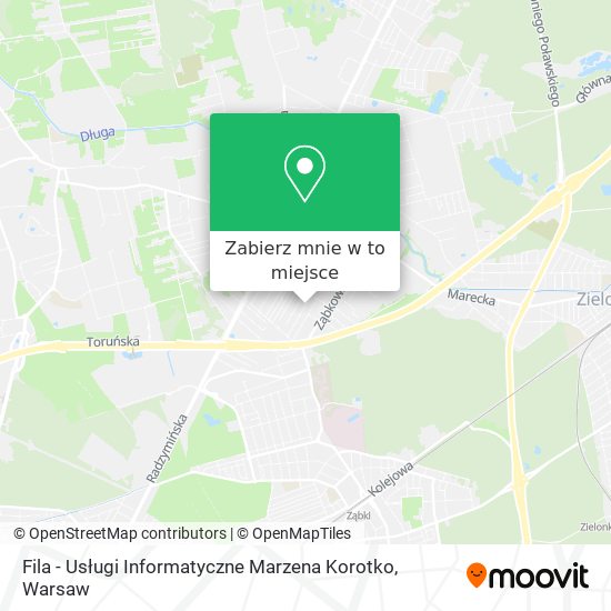 Mapa Fila - Usługi Informatyczne Marzena Korotko