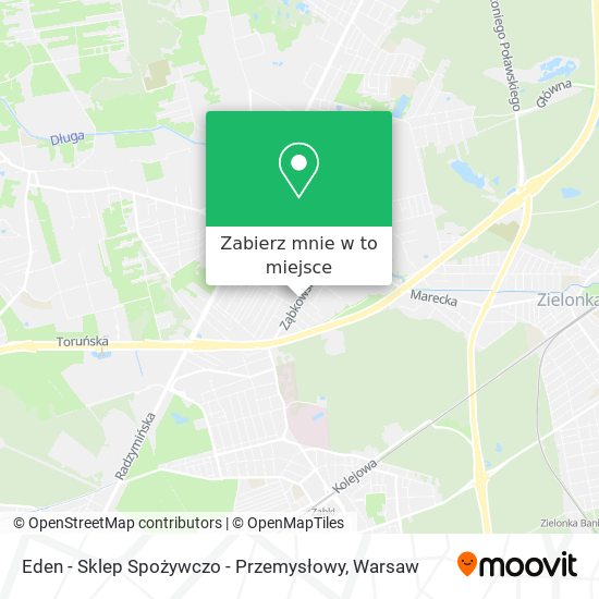 Mapa Eden - Sklep Spożywczo - Przemysłowy