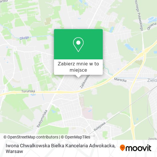 Mapa Iwona Chwalkowska Bielka Kancelaria Adwokacka