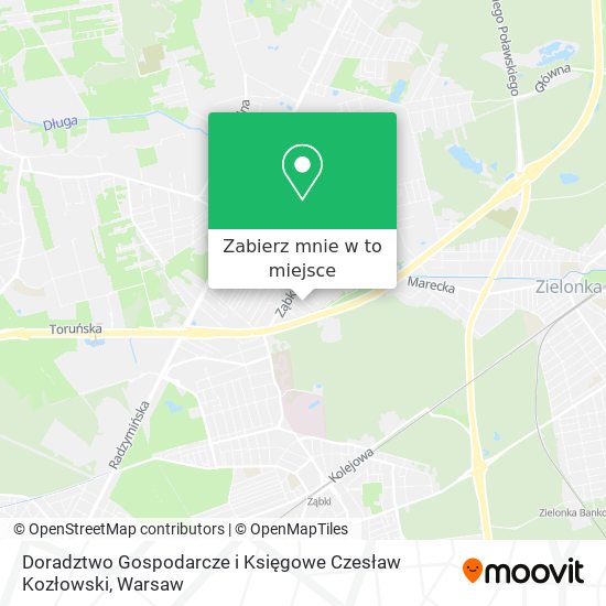 Mapa Doradztwo Gospodarcze i Księgowe Czesław Kozłowski