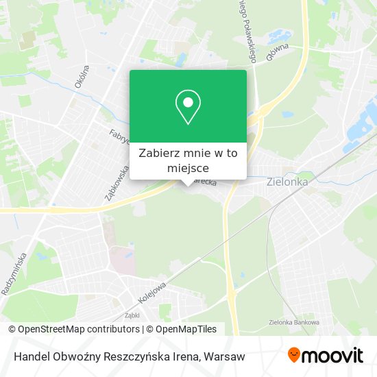 Mapa Handel Obwoźny Reszczyńska Irena