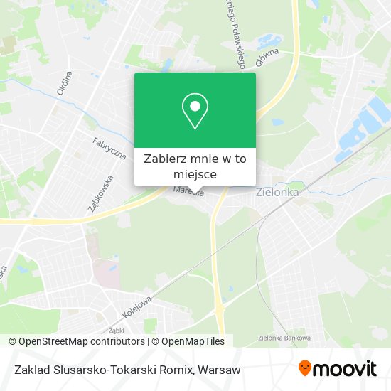 Mapa Zaklad Slusarsko-Tokarski Romix