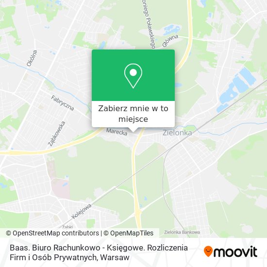 Mapa Baas. Biuro Rachunkowo - Księgowe. Rozliczenia Firm i Osób Prywatnych