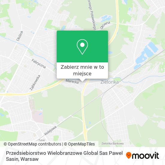 Mapa Przedsiebiorstwo Wielobranzowe Global Sas Pawel Sasin