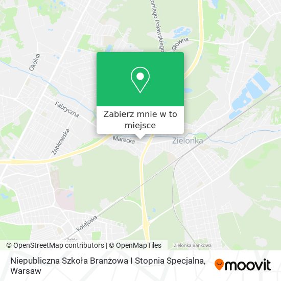 Mapa Niepubliczna Szkoła Branżowa I Stopnia Specjalna