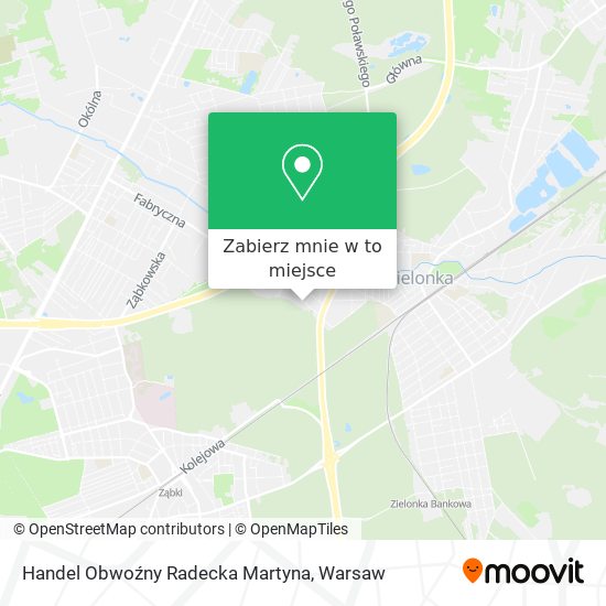 Mapa Handel Obwoźny Radecka Martyna