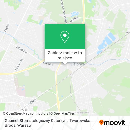 Mapa Gabinet Stomatologiczny Katarzyna Twarowska Broda