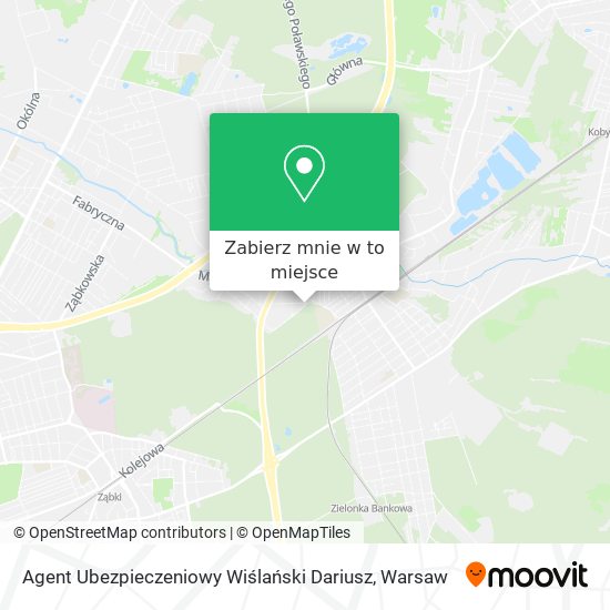 Mapa Agent Ubezpieczeniowy Wiślański Dariusz