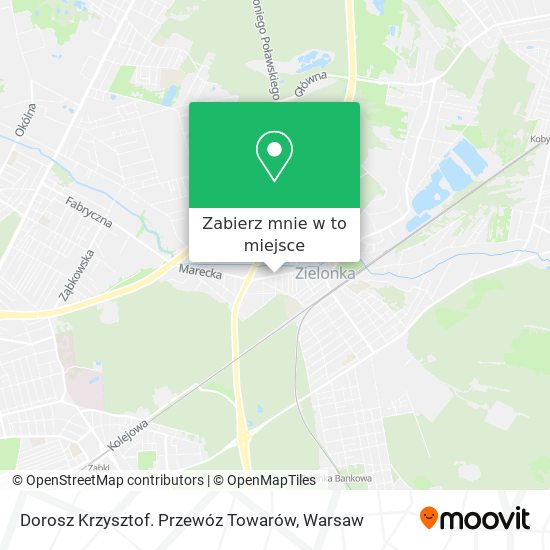 Mapa Dorosz Krzysztof. Przewóz Towarów