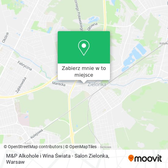 Mapa M&P Alkohole i Wina Świata - Salon Zielonka