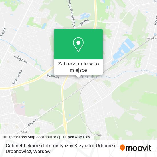 Mapa Gabinet Lekarski Internistyczny Krzysztof Urbański Urbanowicz