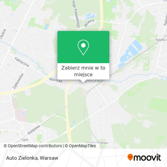 Mapa Auto Zielonka