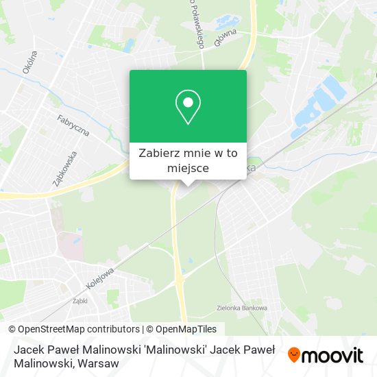 Mapa Jacek Paweł Malinowski 'Malinowski' Jacek Paweł Malinowski