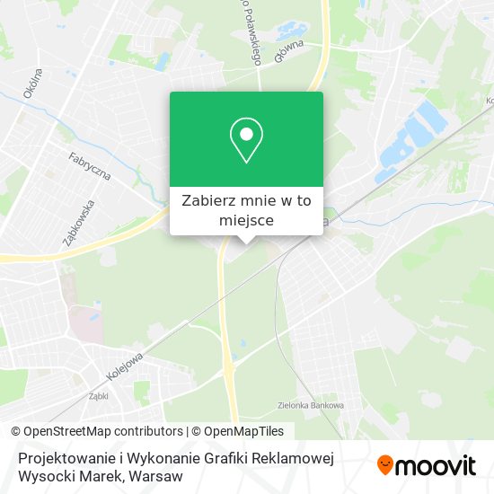 Mapa Projektowanie i Wykonanie Grafiki Reklamowej Wysocki Marek