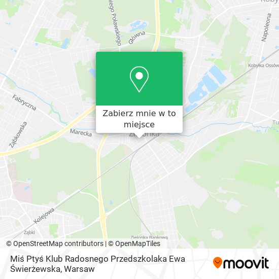 Mapa Miś Ptyś Klub Radosnego Przedszkolaka Ewa Świerżewska