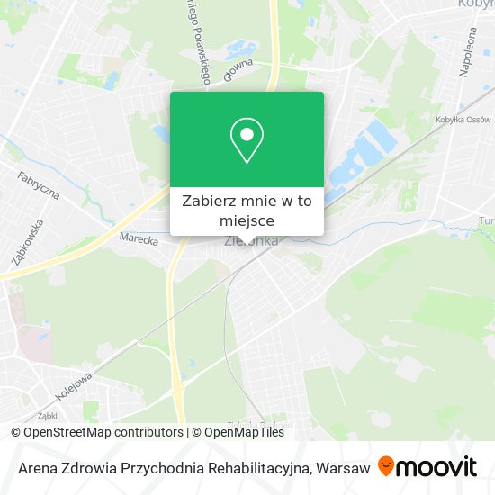 Mapa Arena Zdrowia Przychodnia Rehabilitacyjna