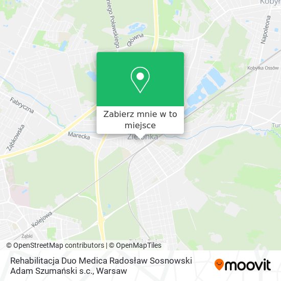 Mapa Rehabilitacja Duo Medica Radosław Sosnowski Adam Szumański s.c.