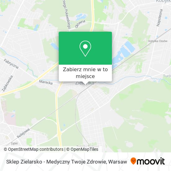 Mapa Sklep Zielarsko - Medyczny Twoje Zdrowie