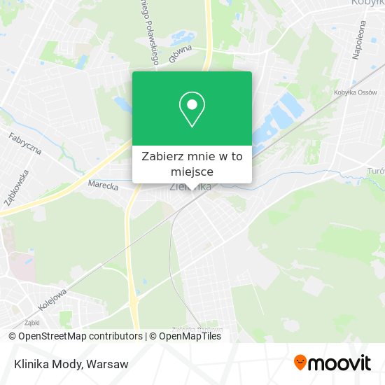 Mapa Klinika Mody