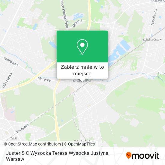 Mapa Juster S C Wysocka Teresa Wysocka Justyna