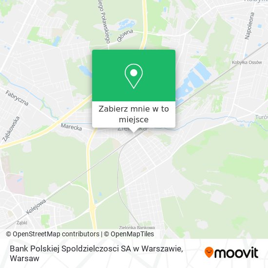 Mapa Bank Polskiej Spoldzielczosci SA w Warszawie