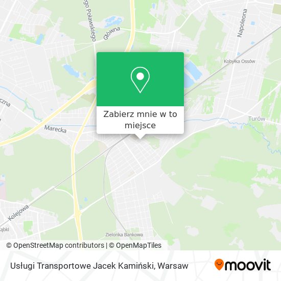 Mapa Usługi Transportowe Jacek Kamiński