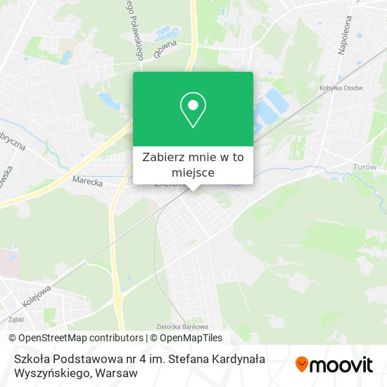 Mapa Szkoła Podstawowa nr 4 im. Stefana Kardynała Wyszyńskiego