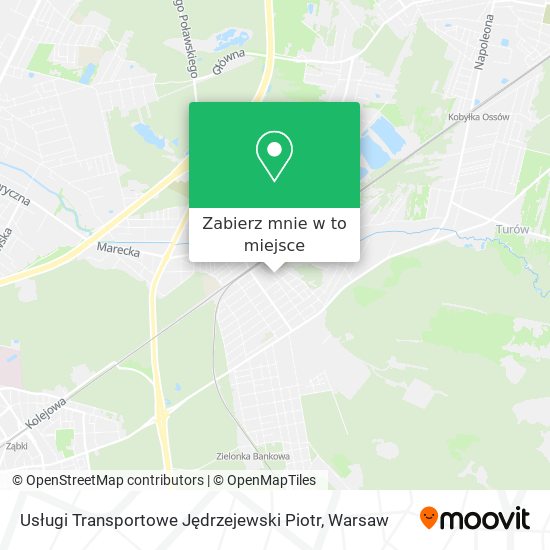 Mapa Usługi Transportowe Jędrzejewski Piotr