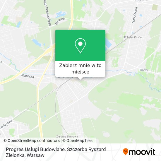 Mapa Progres Usługi Budowlane. Szczerba Ryszard Zielonka