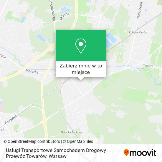 Mapa Usługi Transportowe Samochodem Drogowy Przewóz Towarów